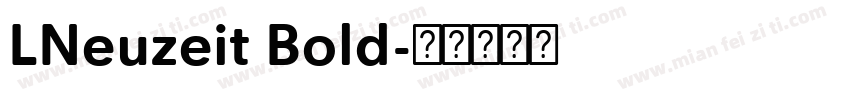 LNeuzeit Bold字体转换